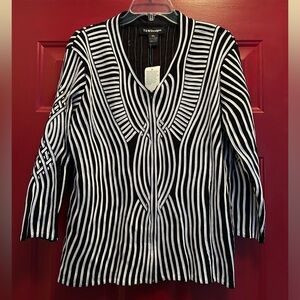 T&W Designs Black & White Blazer Size XL 🆕